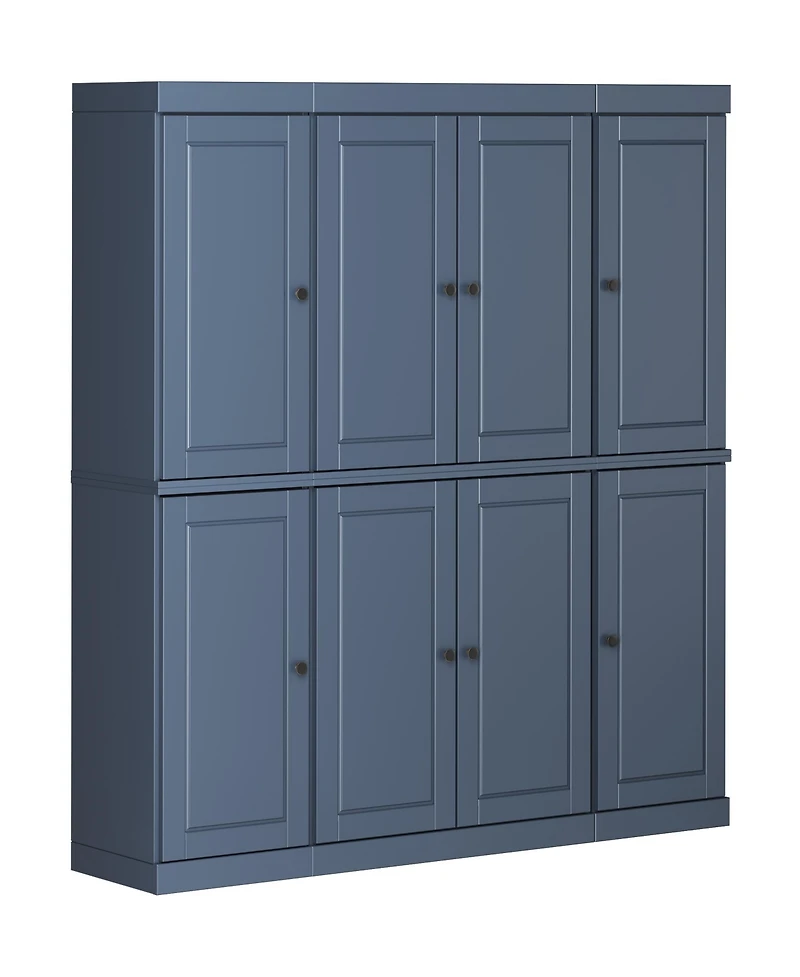 Palace Imports 100% Solid Wood 65" Pantry Cabinet with Raised Panel Doors & Adjustable Shelves