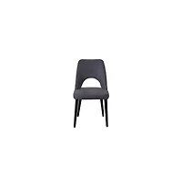 Porter Designs Prato Upholstered Dining Chair, Gray (Set of 2)