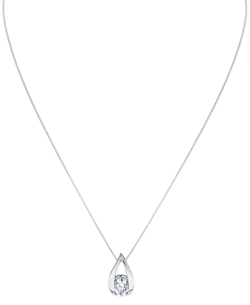 Sirena Lab Grown Diamond Pendant Necklace (1 ct. t.w.) 14K White Gold (also Yellow Gold)