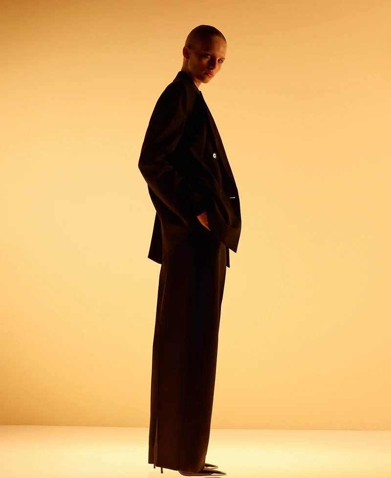 Mango Women's Wool Blend Suit Pants