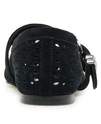 Dolce Vita Women's Mikel Perforated Buckle Mary Jane Flats