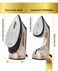 True & Tidy Duopress Xl Iron and Steamer