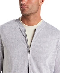 Vintage & Black Men's Full-Zip Bomber Jacket