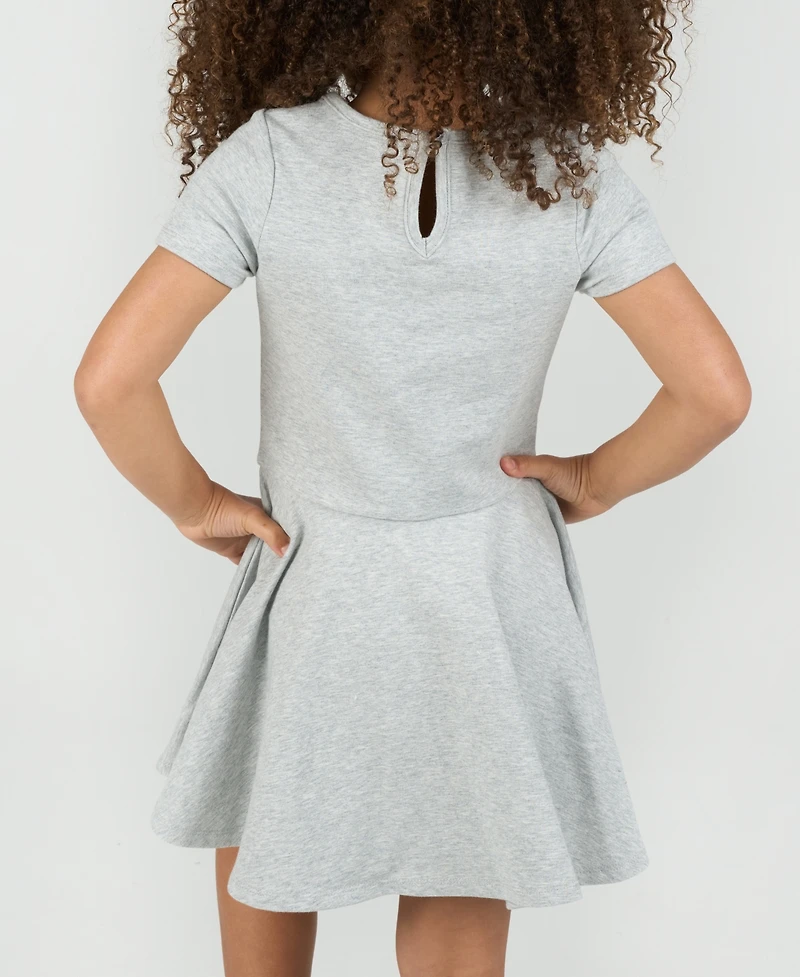 Rare Editions Girls 4T-6X Sequin Skater Dress with Handbag