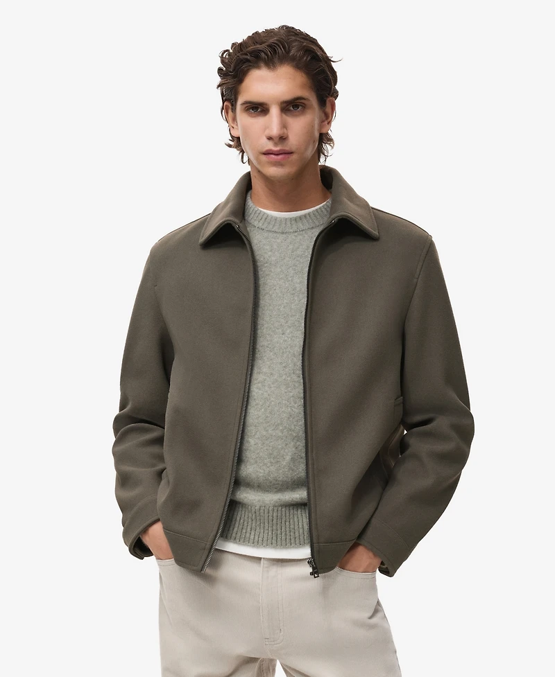 Mango Men's Zip Pockets Jacket