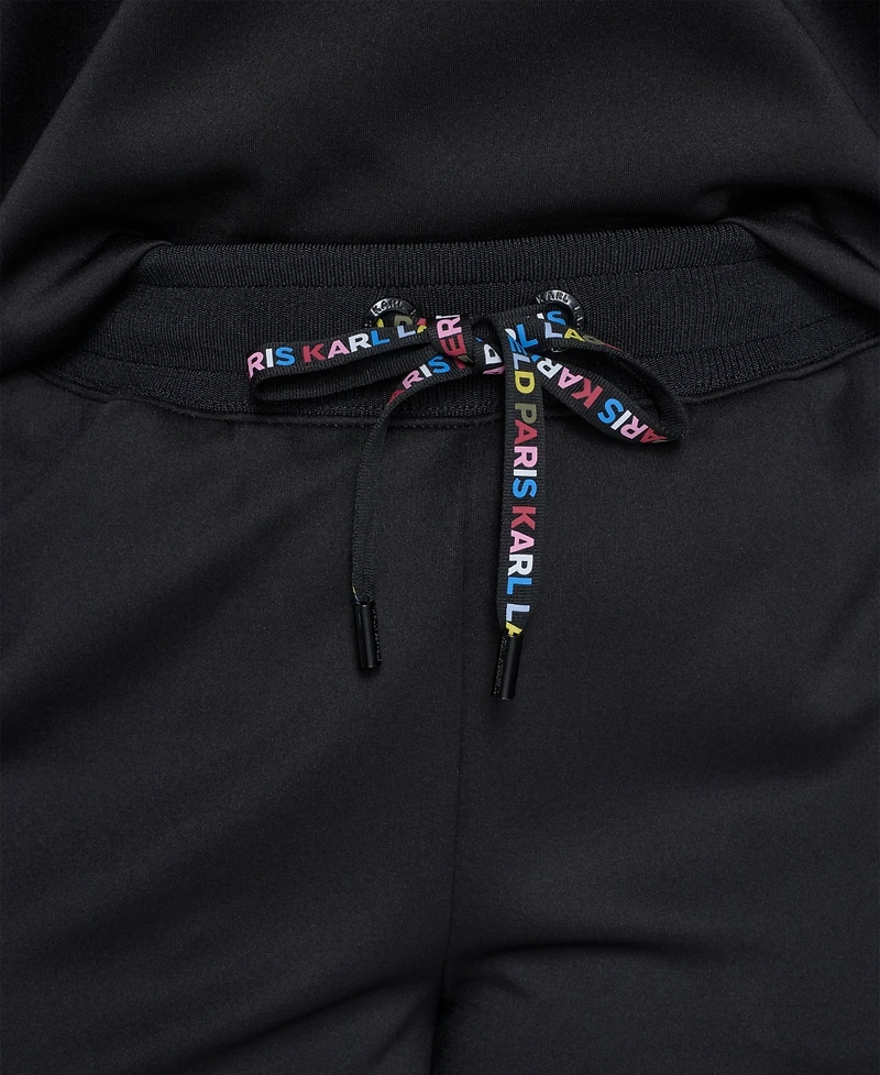 Karl Lagerfeld Paris Plus Straight Side Logo Pants