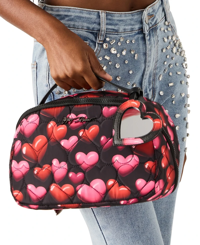 Betsey Johnson Loaf Cosmetic Case with Mirror