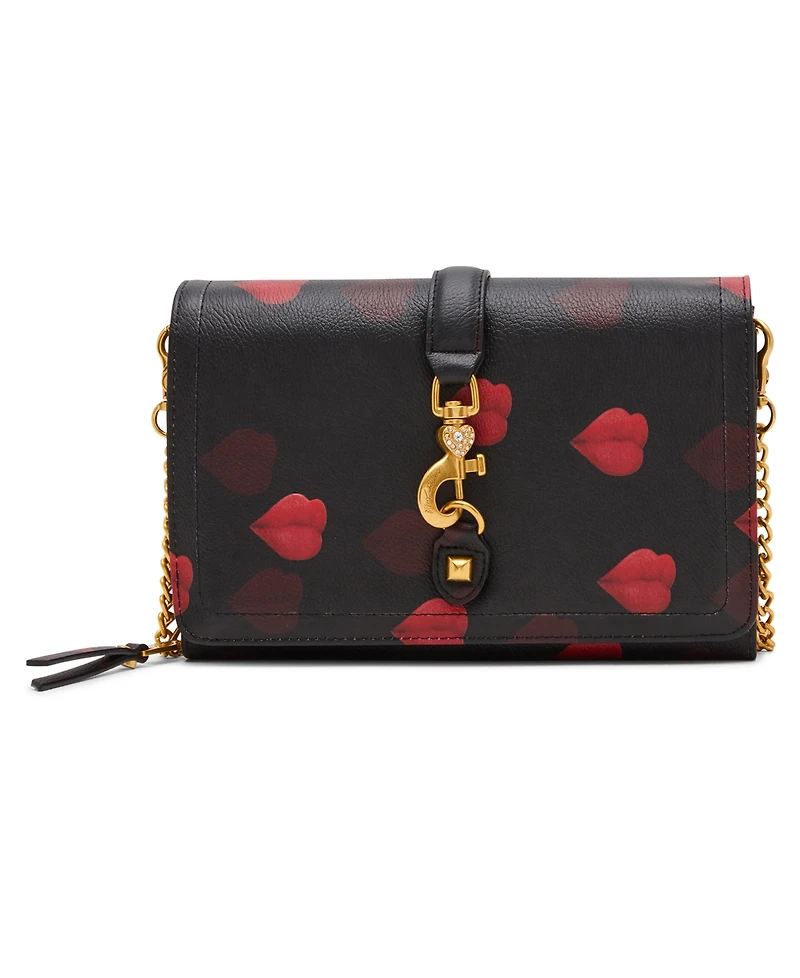 Betsey Johnson Kisses Wallet Crossbody
