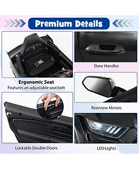 Sugift 12V Licensed Ford Mustang Shelby GT500 Kids Ride on Car with Remote Control for Kids Aged 3-8