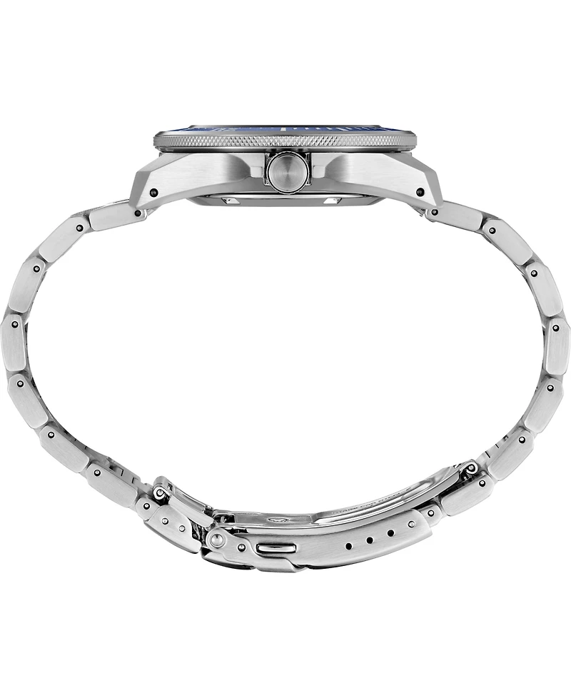 Seiko Men's Prospex Diver Silver Stainless Steel Bracelet Watch, 41.7mm
