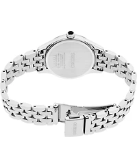 Seiko Essentials Women's Quartz Green Dial Stainless Steel Watch, 29.6mm