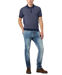 Buffalo David Bitton Men's Walbert Ribbed Polo Shirt