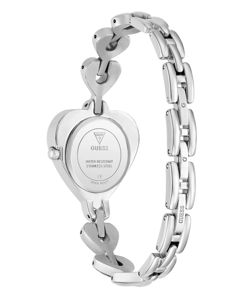 Guess Women's Silver-Tone Analog Watch, 28mm