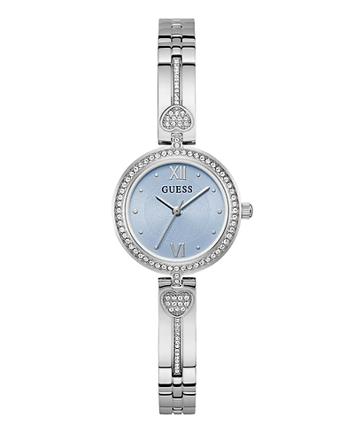 Guess Women's Silver-Tone Analog Watch, 27mm