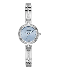 Guess Women's Silver-Tone Analog Watch, 27mm