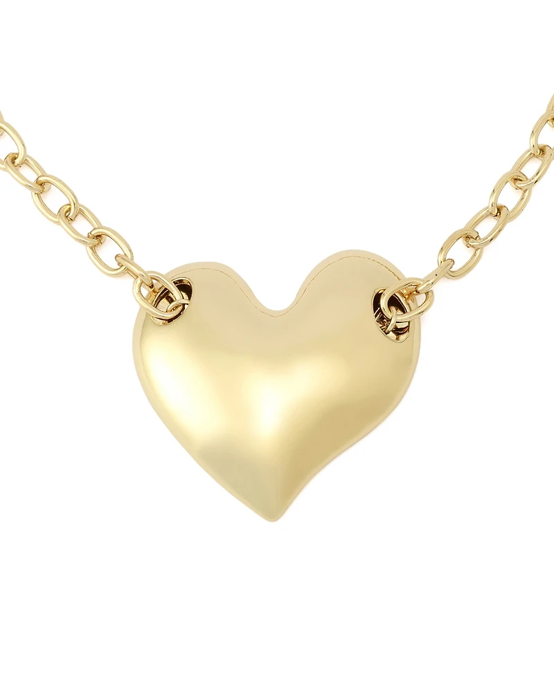 Robert Lee Morris Soho Gold Heart Pendant Statement Necklace