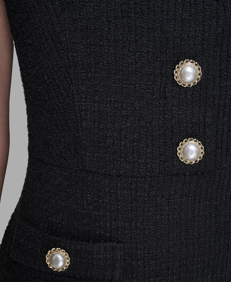 Karl Lagerfeld Paris Women's Square Neck Sheath Dress