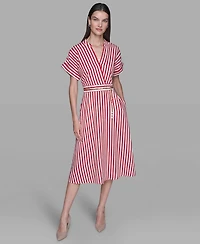 Karl Lagerfeld Paris Women's Printed Midi Dress