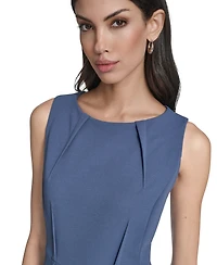 Calvin Klein Women's Sleeveless Seamed Midi Dress
