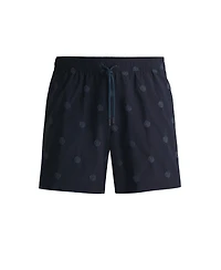 Boss by Hugo Men's Double B Monogram Quick-Dry Swim Shorts