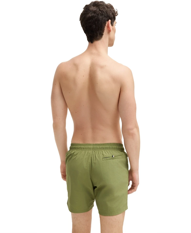 Boss by Hugo Men's Contrast-Logo Swim Shorts