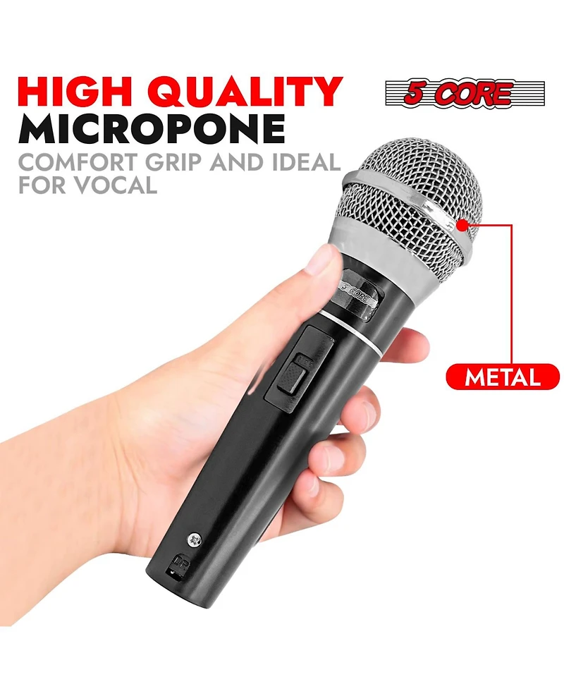 5 Core Microphone Xlr Dynamic Karaoke Singing Handheld Microfono Professional Vocal Dj Music Mic
