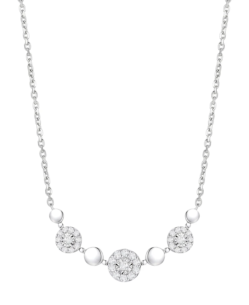 Macy's Diamond Necklace (1/4 ct. t.w.) in Sterling Silver