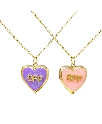 Zomi Gems Girls Bff Heart Locket Necklace Set