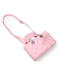 Zomi Gems Quilted Rectangle Bow Charm Handbag