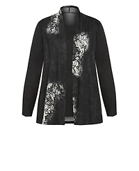 Avenue Women's Hacci Print Duet Top