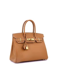 Pre-Owned Hermes Birkin 30 Handbag Brown Epsom with Gold Hardware