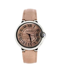 Pre-Owned Cartier Ballon Bleu de Cartier Automatic Watch in Stainless Steel and Alligator 36mm