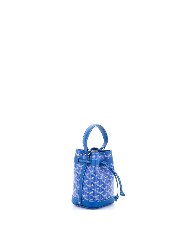 Pre-Owned Goyard Pm Petit Flot Bucket Bag Coated Canvas