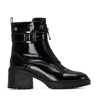 Xti Women's Patent Leather Heeled Ankle Booties By Xti