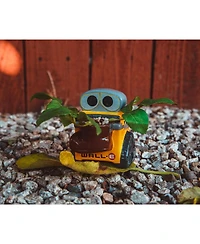 Silver Buffalo Disney Pixar Wall-e 4-Inch Ceramic Mini Planter With Artificial Succulent | Cute Small Flower Pot, Faux Indoor Plant For Desk Shelf