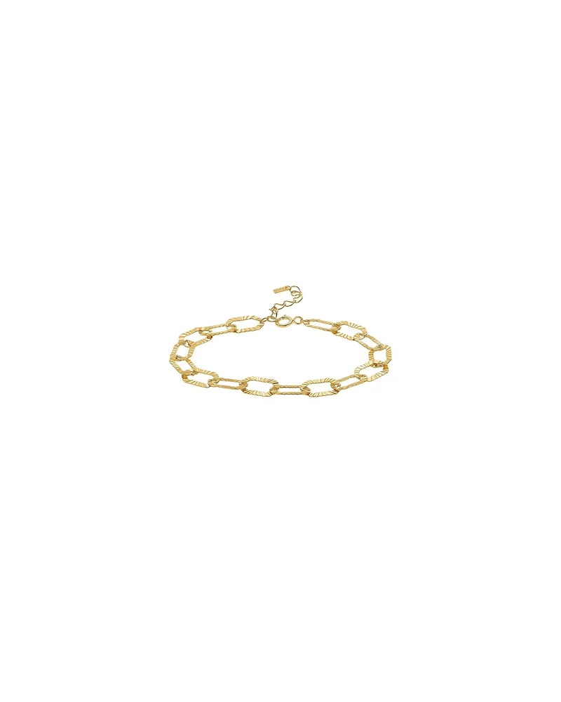 Bearfruit Jewelry Sterling Silver 18k Gold Plated Maddie Chain Bracelet