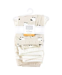 Hudson Baby Baby Boys Hudson Cotton Pants and Leggings, Taupe Sheep