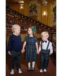 Florence Eiseman Baby Girls Plaid Dress With Neck Ruffle