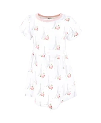 Hudson Baby Baby Girls Hudson Cotton Dresses, Bonjour Paris, 9-12 Months