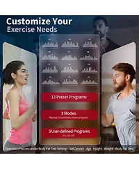 Sugift 3.75HP Folding Treadmill with App and 12 Preset Programs