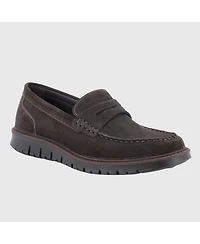 Alpine Swiss Men's Mateo Made Italy Suede Penny Loafers