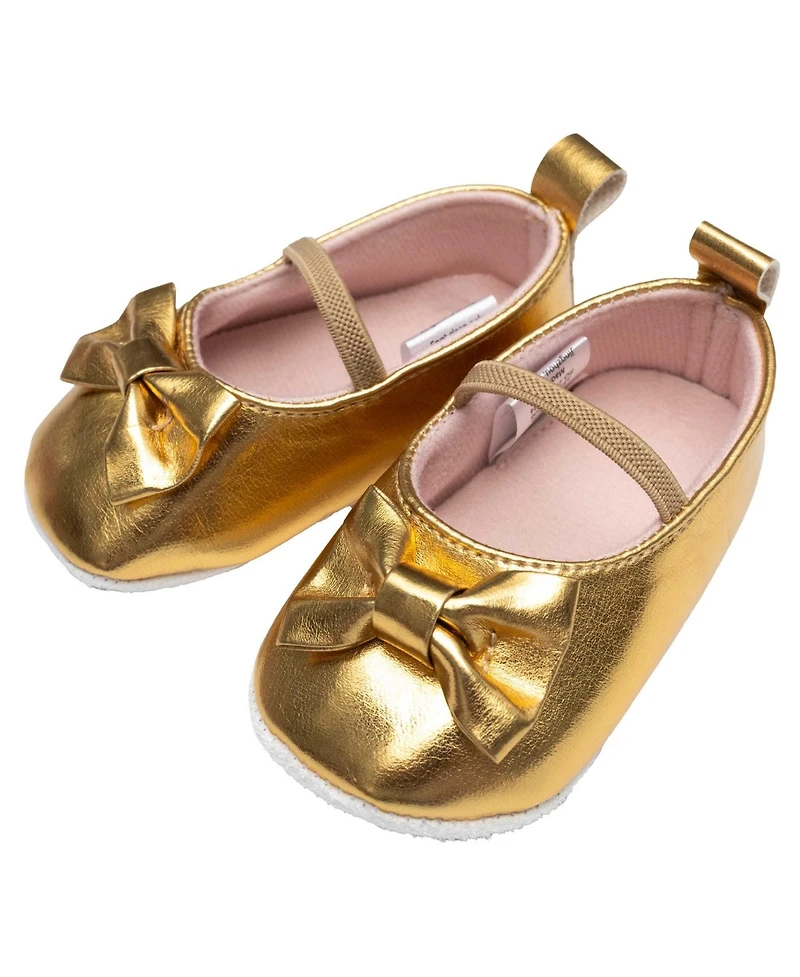 Hudson Baby Girls Cotton Bodysuit, Pant and Shoe Set, Leopard Hearts Girls, 9-12 Months