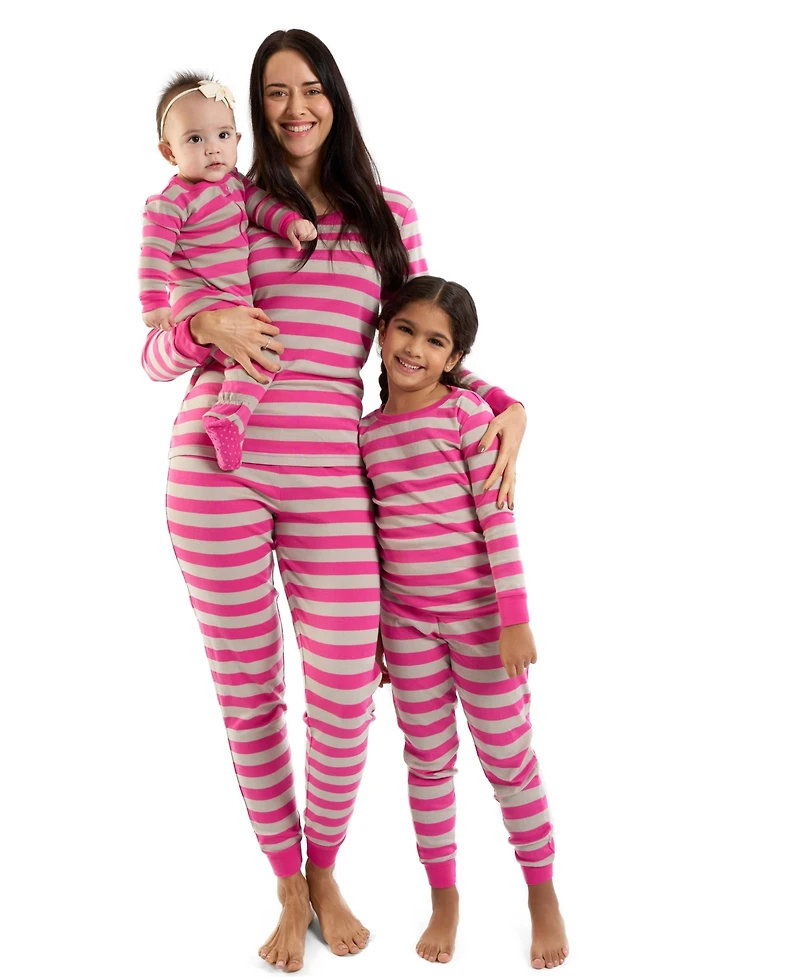 Leveret Kids Two Piece Cotton Striped Holiday Pajamas