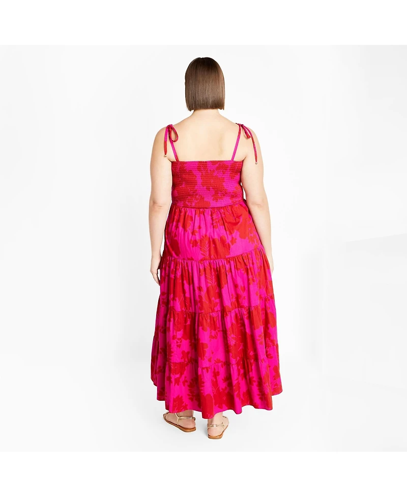 City Chic Women's Marli Print Maxi Dress