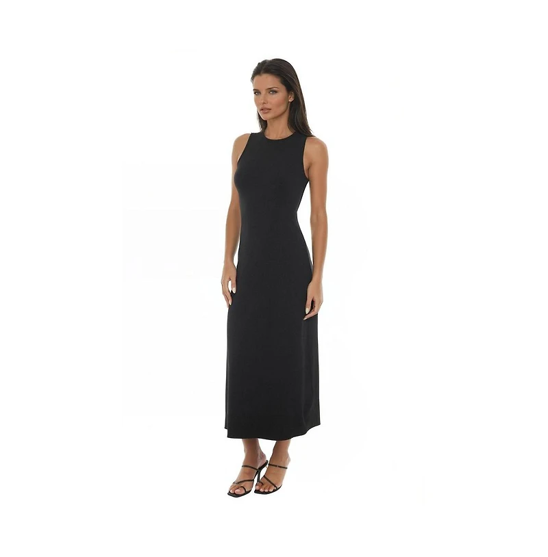 Bebe Women's Rib A-Line Maxi Dress