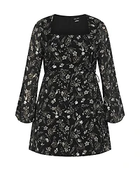 City Chic Plus Size Emmie Print Dress
