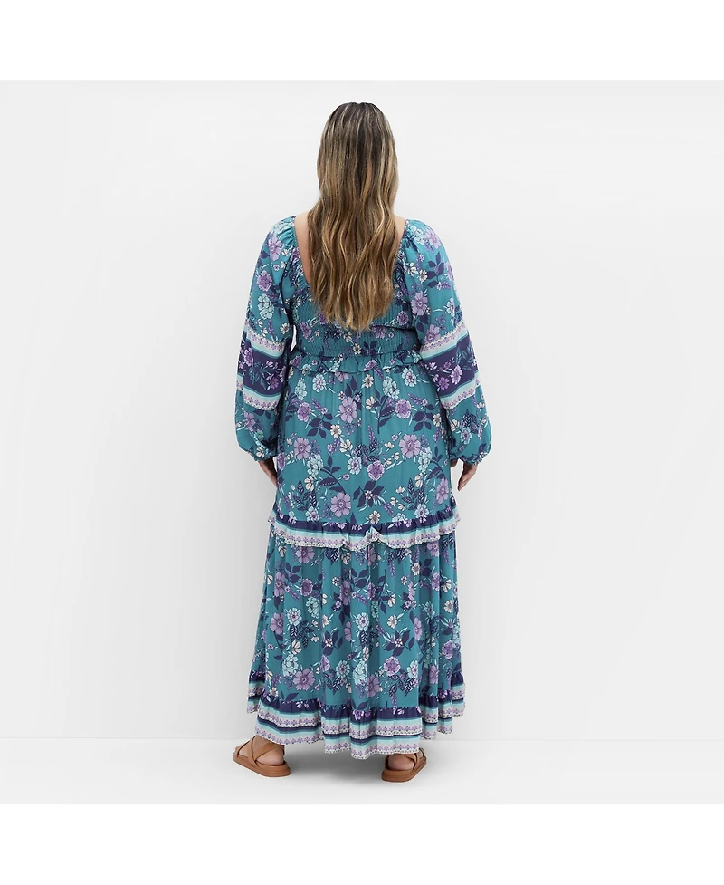 City Chic Women's Plus Jayla Border Dress