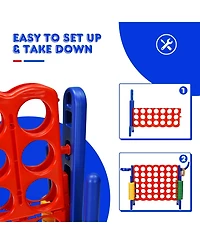 Sugift 2.5Ft 4-to-Score Giant Game Set