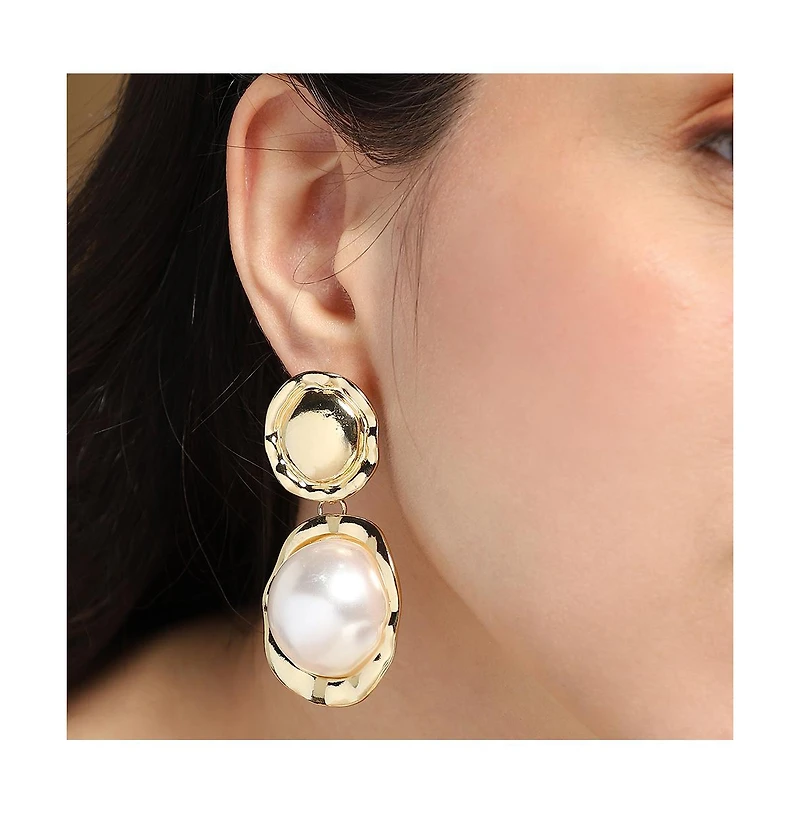 Women's The Roma-Perle Drop Earrings - California Gold