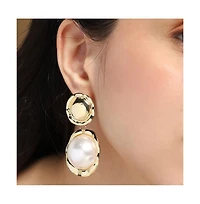 Women's The Roma-Perle Drop Earrings - California Gold
